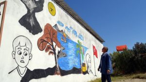 Picasso Mustafa köyünü bir sanat galerisine dönüştürdü